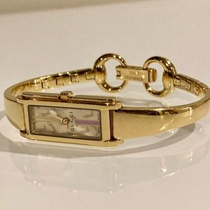 Gucci 109 G-link Champagne Gold tone watch. Authentic. Stainless steel women’s